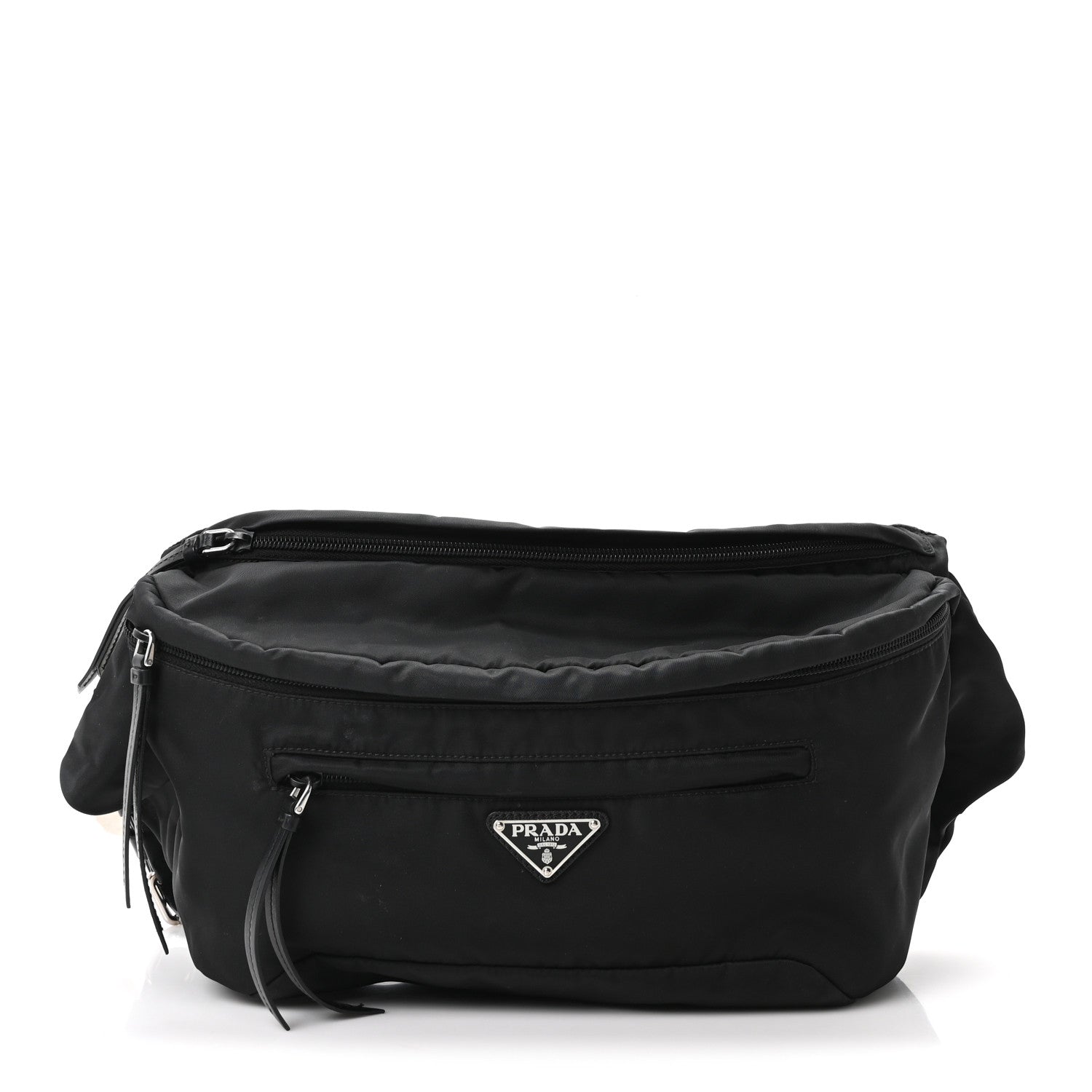 Tessuto Nylon Studded Belt Bag Black
