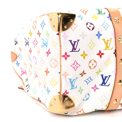 Monogram Multicolor Keepall 45 White