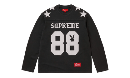 Playboy® L/S Football Top "SS26 - Black" SU27098