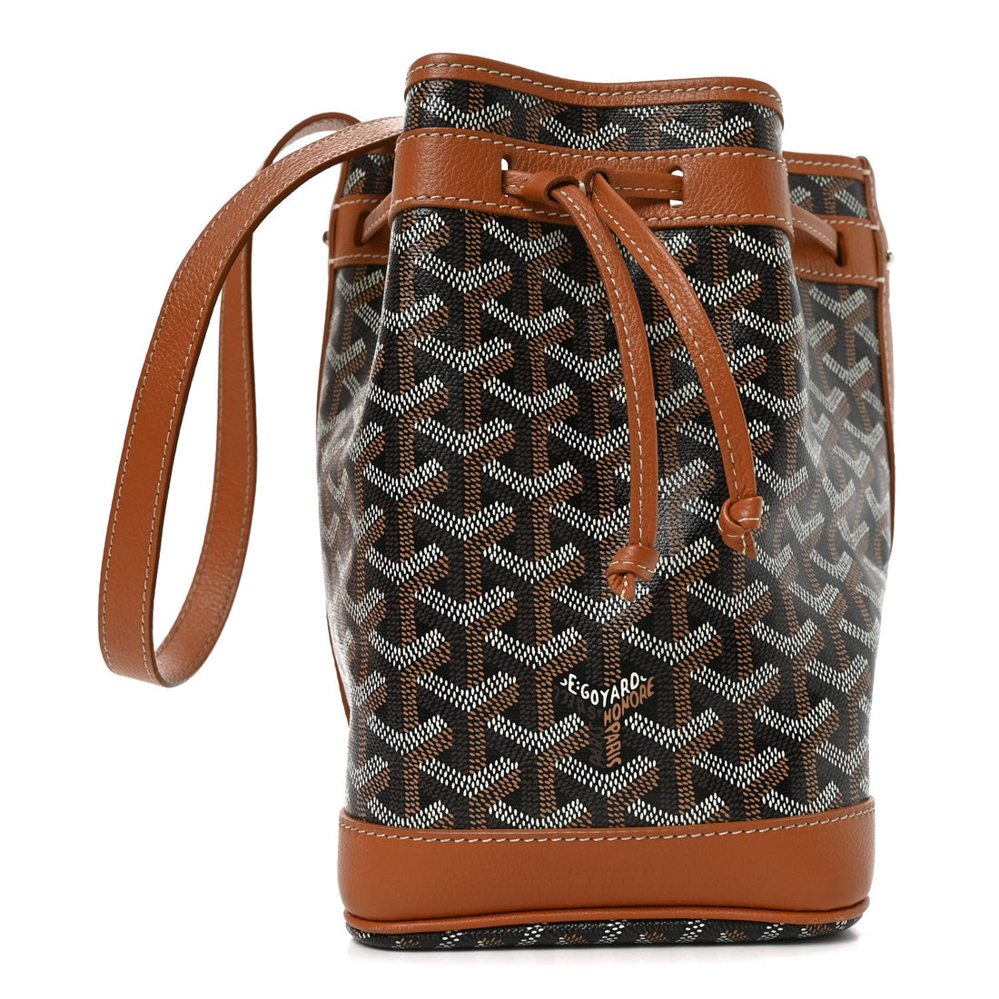 Goyardine Petit Flot Bucket Bag PM Black Gold