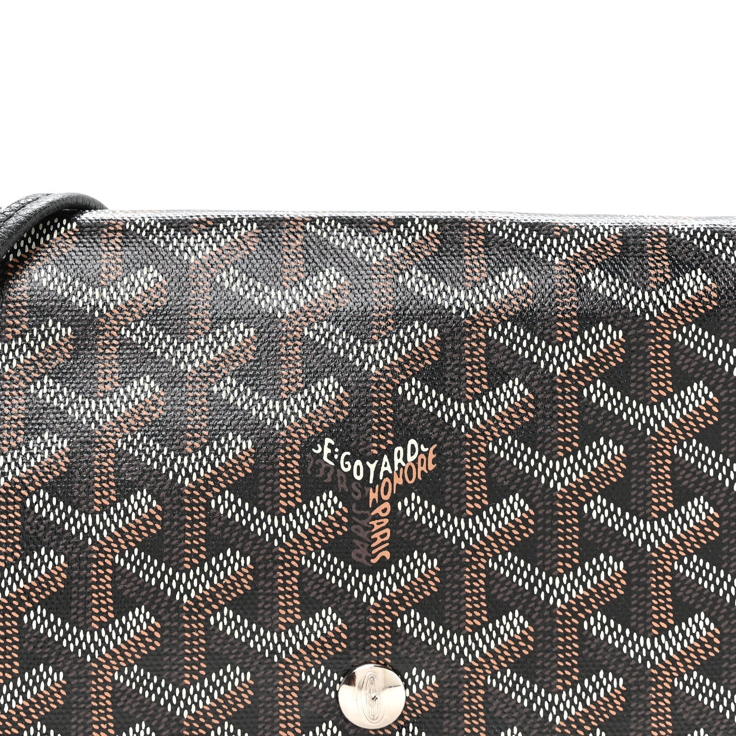 Goyardine Plumet Wallet Clutch Black
