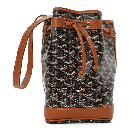 Goyardine Petit Flot Bucket Bag PM Black Gold