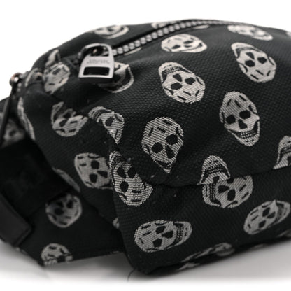 Jacquard Skull Belt Bag Black White
