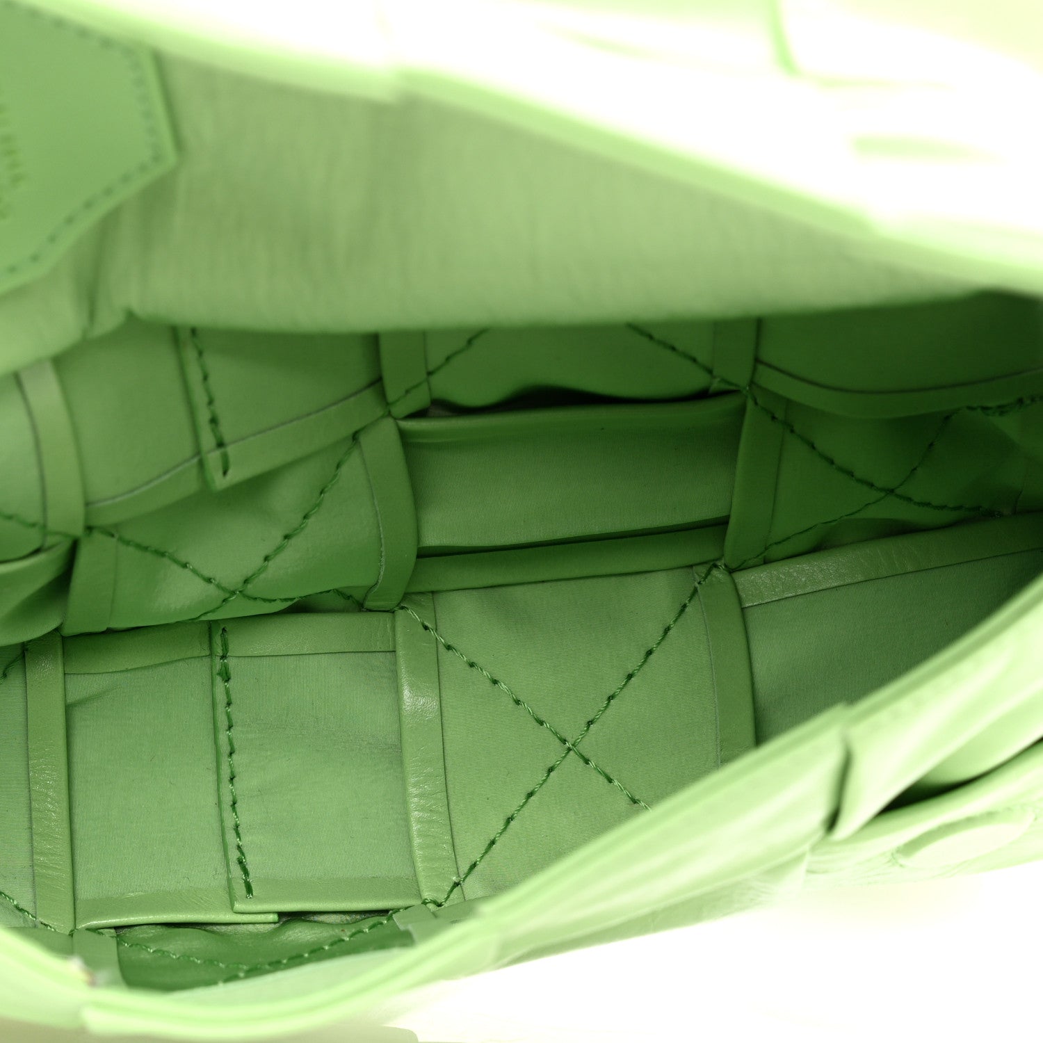 Paper Calfskin Intrecciato Cassette Belt Bag Pistachio