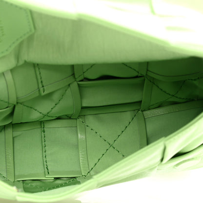 Paper Calfskin Intrecciato Cassette Belt Bag Pistachio