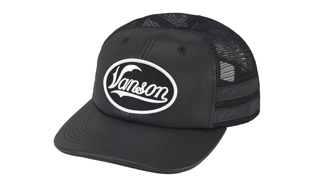 Vanson Leathers Mesh Back 6-Panel "FW25 - Black" SU27091