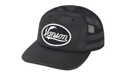 Vanson Leathers Mesh Back 6-Panel "FW25 - Black" SU27091