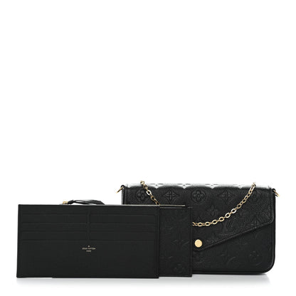 Empreinte Pochette Felicie Chain Wallet Black