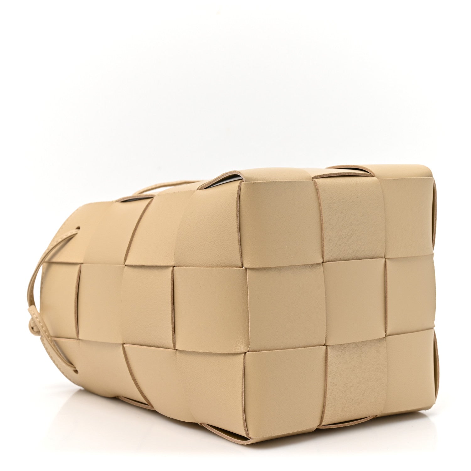Nappa Maxi Intrecciato Small Cassette Bucket Bag Porridge
