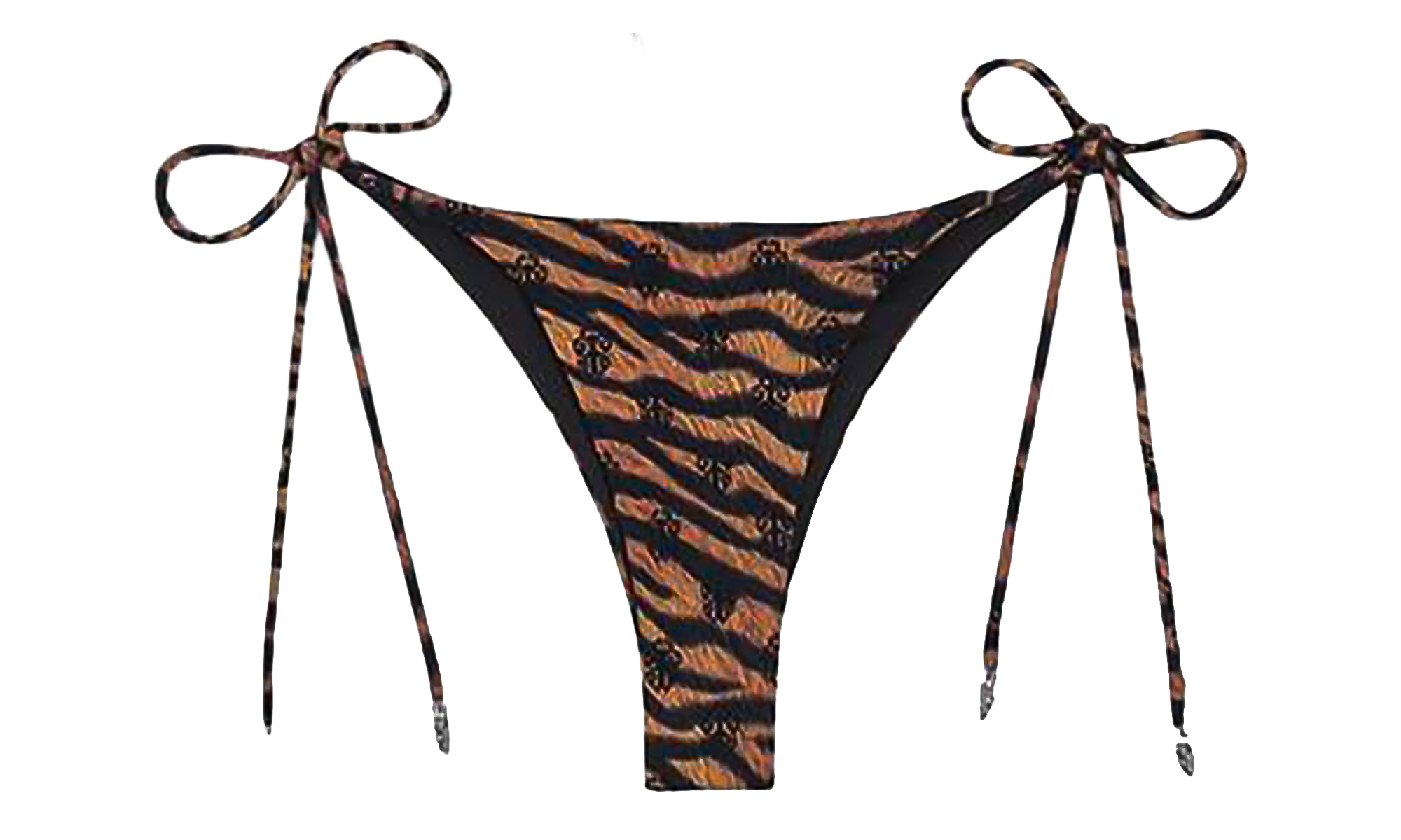 X DIB Orange Tiger Bikini bottom "Brown" CHRM1085