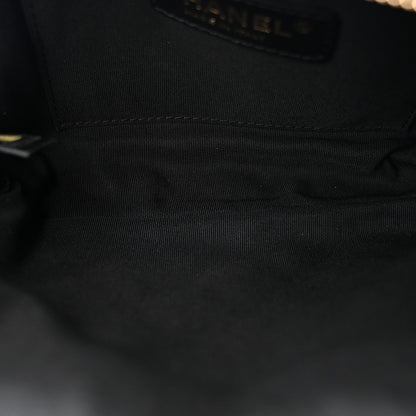 Calfskin Quilted Waist Bag Black