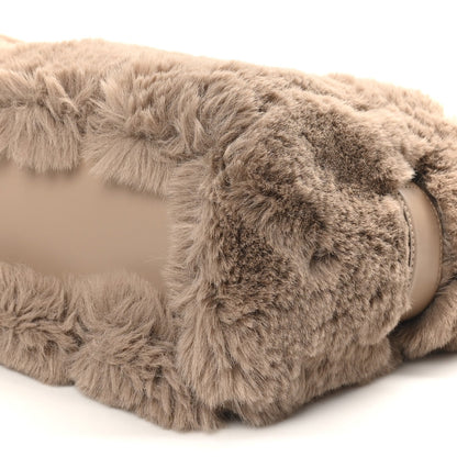 Faux Fur Mini The Year Of The Rabbit Tote Bag Beige