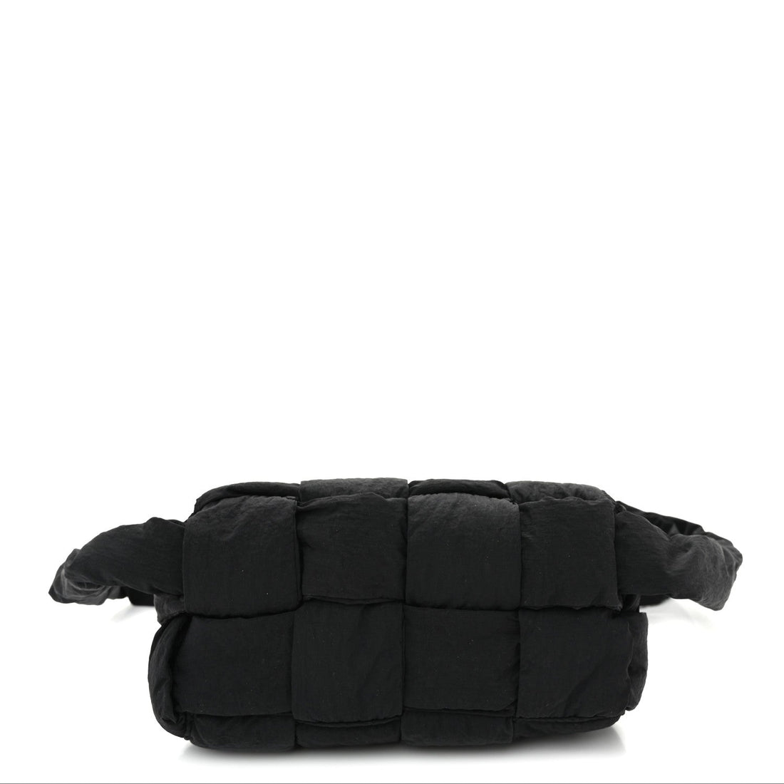 Nylon Intrecciato Padded Tech Mini Cassette Belt Bag Black