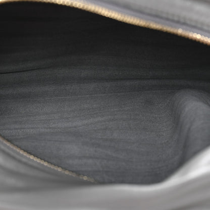Lambskin Pleated Bracelet Pouch shoulder Bag Asphalt Grey Asphalt Grey