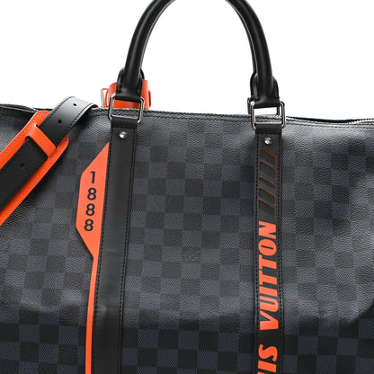 Damier Cobalt Race Keepall Bandouliere 55