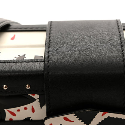 Calfskin Graphic Print Petite Malle