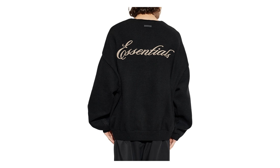 Waffle Crewneck Sweater "Vintage Black" 192HO254331F