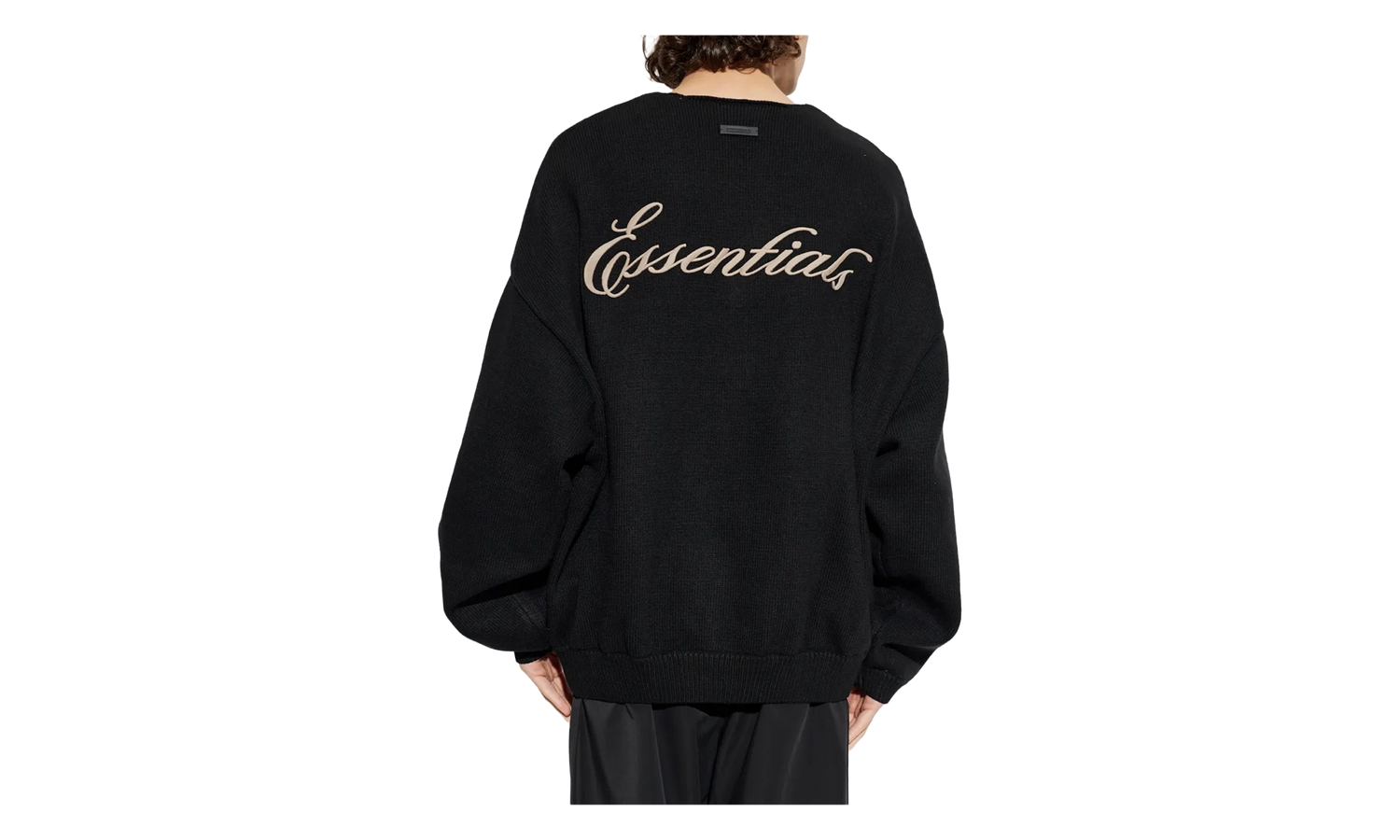 Waffle Crewneck Sweater "Vintage Black" 192HO254331F