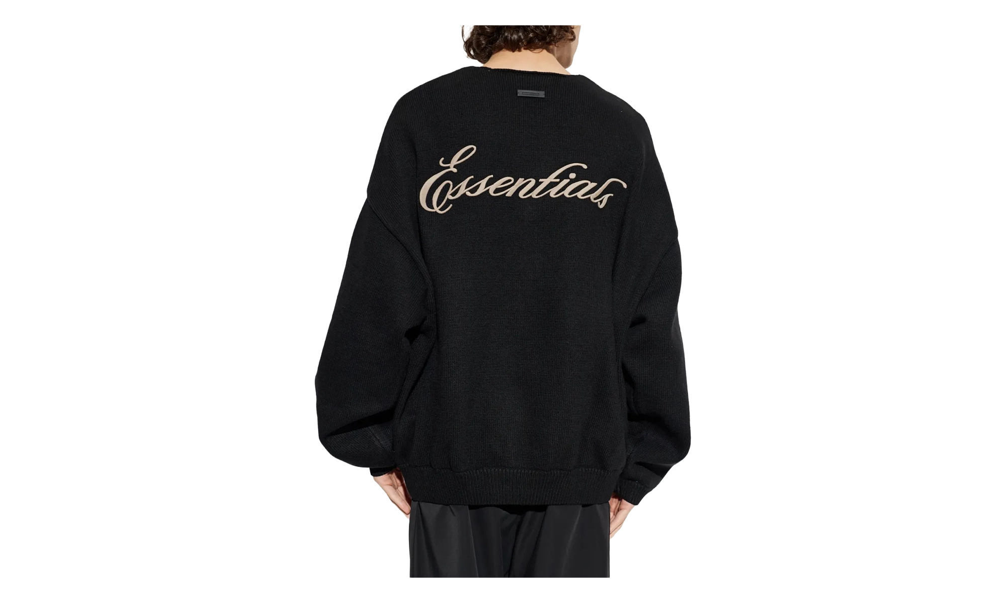 Waffle Crewneck Sweater "Vintage Black" 192HO254331F