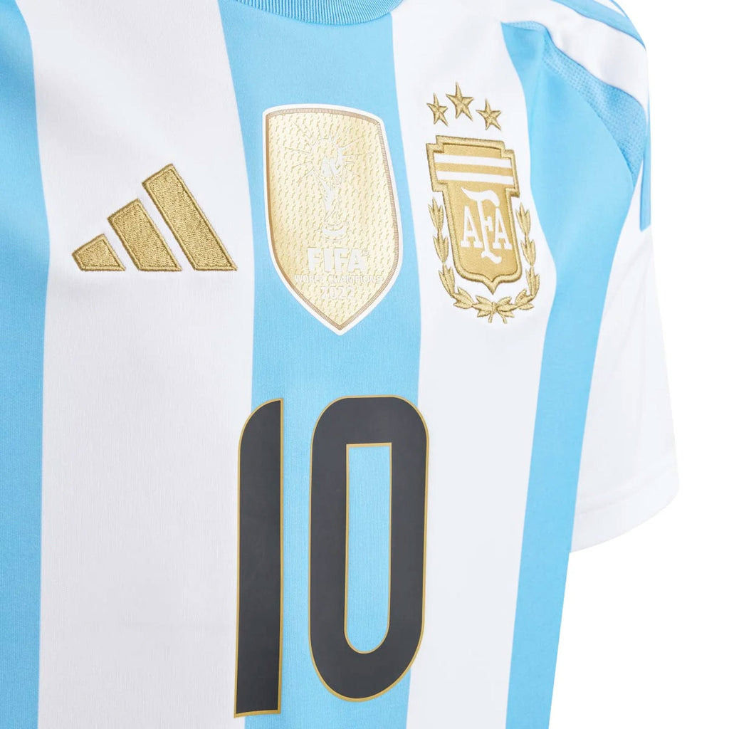 adidas Argentina Kids Home Stadium 2024/25 Jersey w/ Messi #10