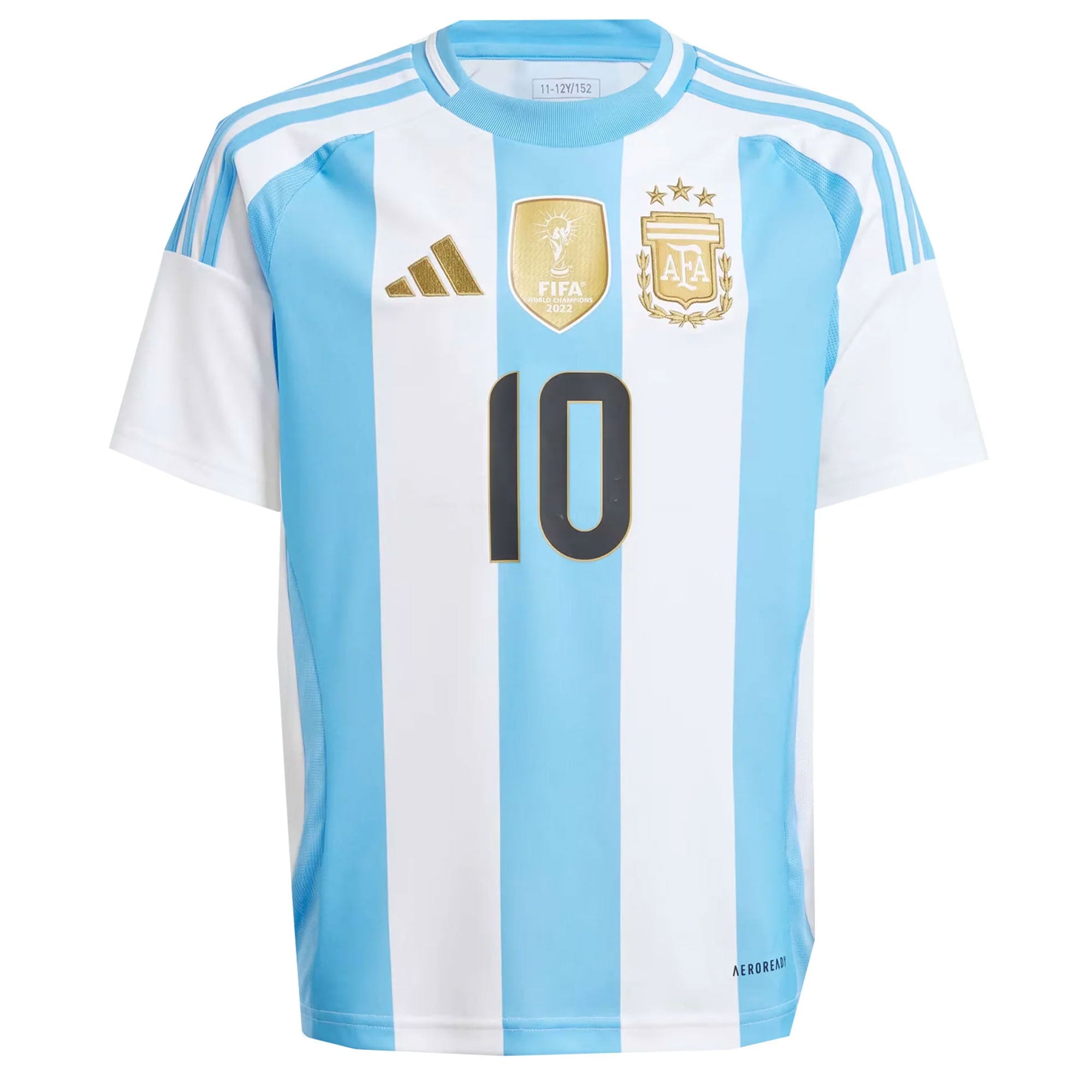 adidas Argentina Kids Home Stadium 2024/25 Jersey w/ Messi #10