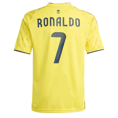 adidas Al Nassr Kids Home Stadium 2025/26 Jersey w/ Ronaldo 