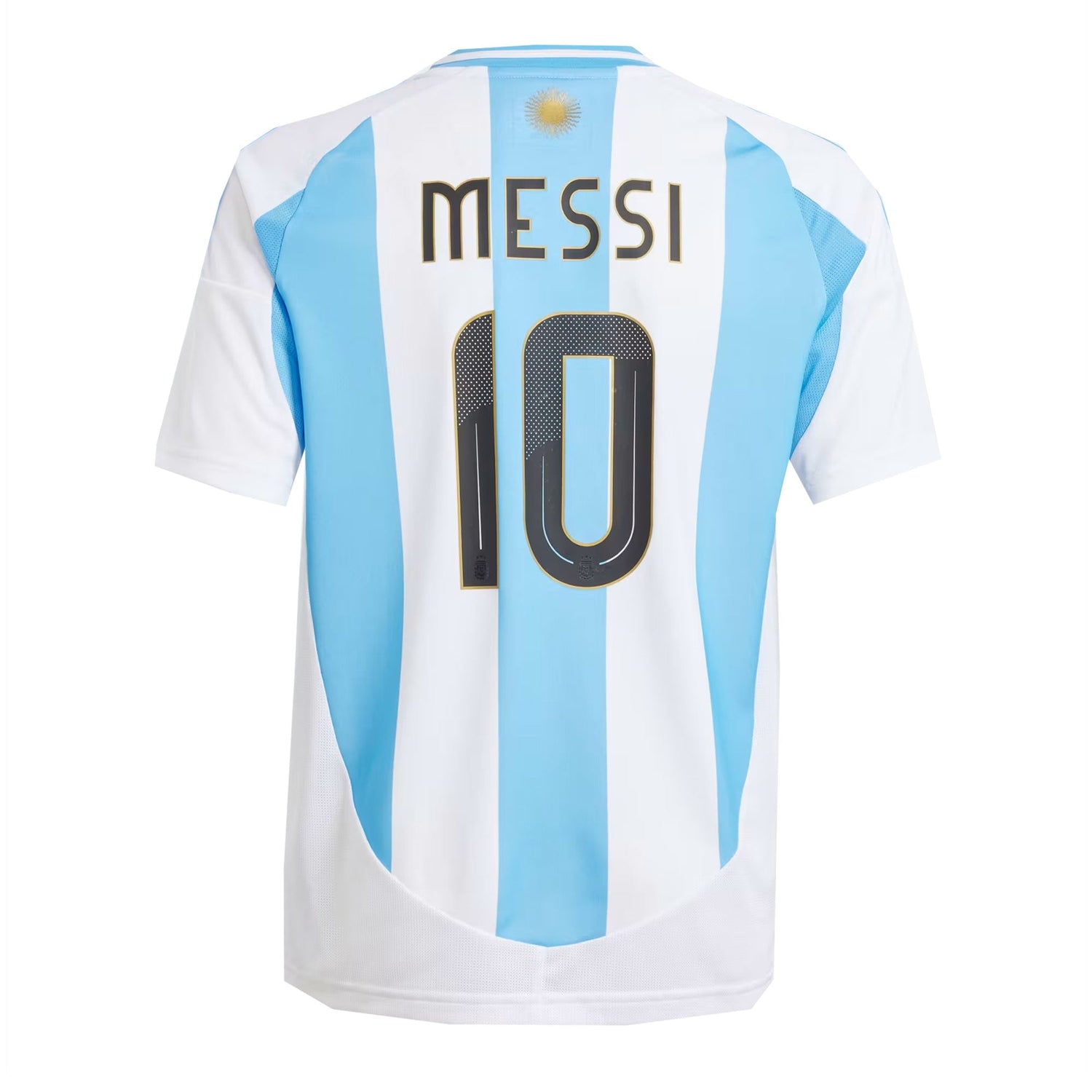 adidas Argentina Kids Home Stadium 2024/25 Jersey w/ Messi 
