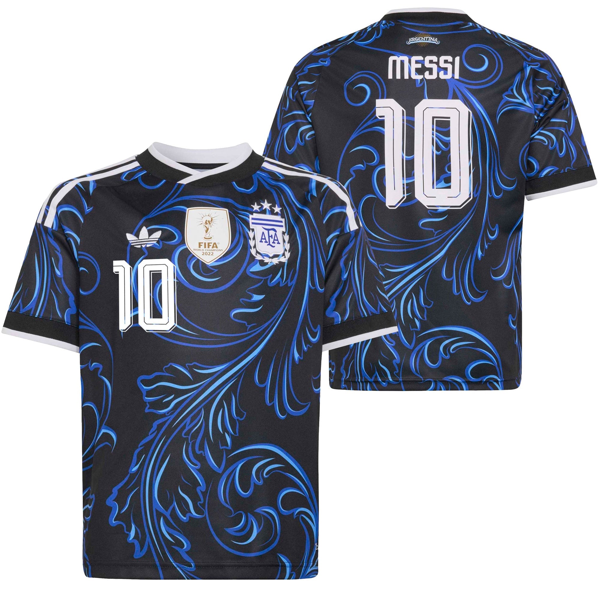 adidas Argentina Kids Away Stadium 2026 Jersey w/ Messi #10