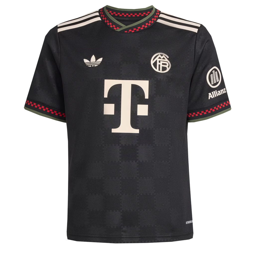 adidas FC Bayern Munich Kids Third Stadium 2025/26 Jersey
