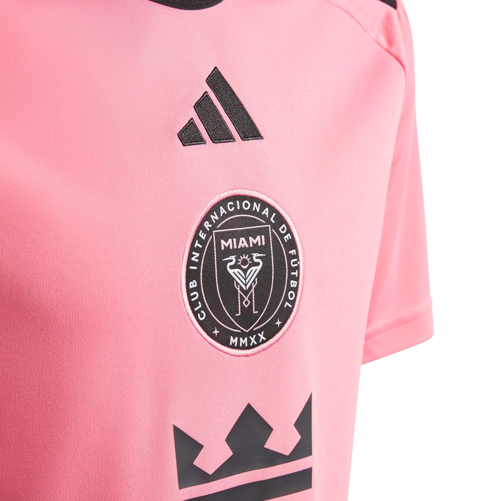 adidas Inter Miami Kids Home Stadium 2024/25 Jersey w/ Messi #10