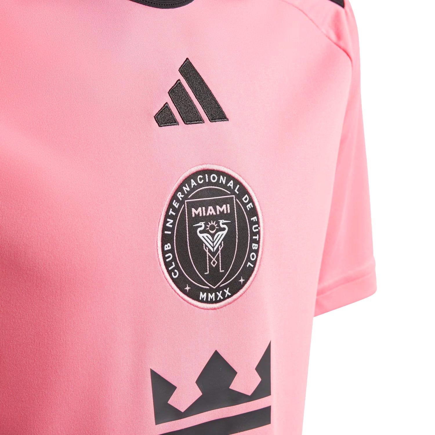 adidas Inter Miami Kids Home Stadium 2024/25 Jersey w/ Messi 