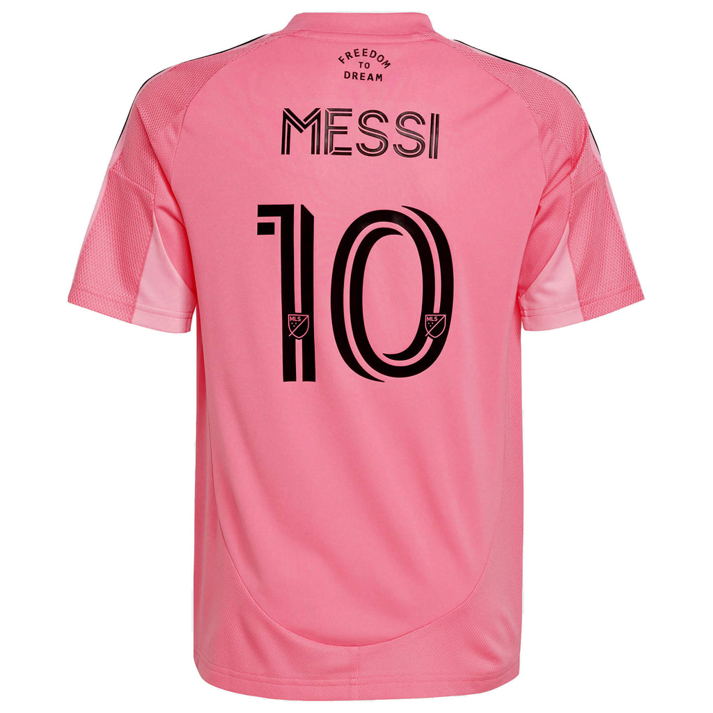 adidas Inter Miami Kids Home Stadium 2025/26 Jersey w/ Messi #10