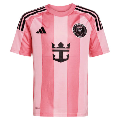 adidas Inter Miami Kids Home Stadium 2025/26 Jersey w/ Messi 