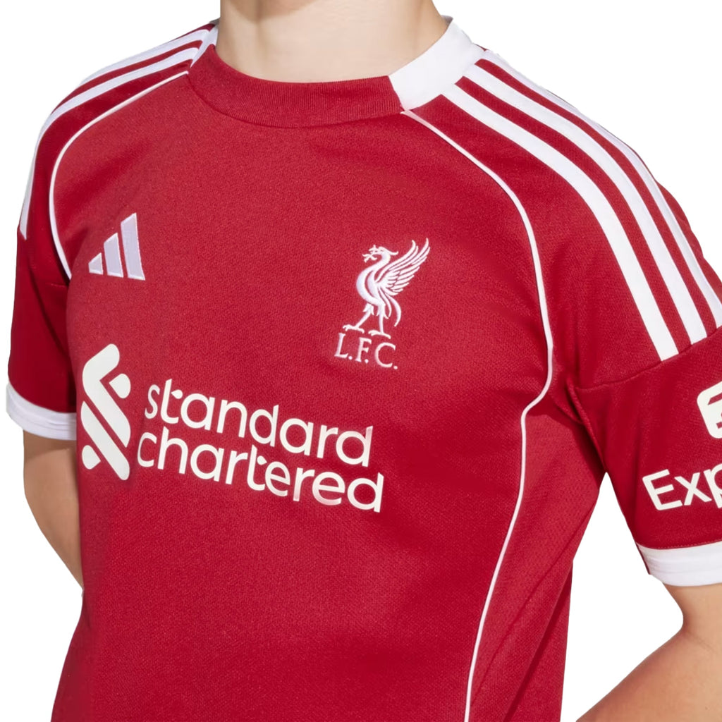 adidas Liverpool Kids Home Stadium 2025/26 Jersey