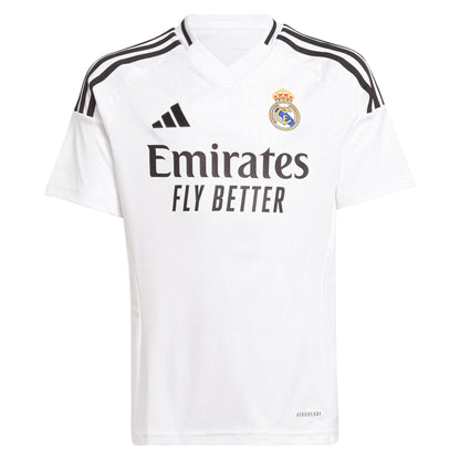 adidas Real Madrid Kids Home Stadium 2024/25 Jersey w/ Mbappe 