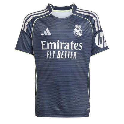 adidas Real Madrid Kids Away Stadium 2025/26 Jersey w/ Bellingham 