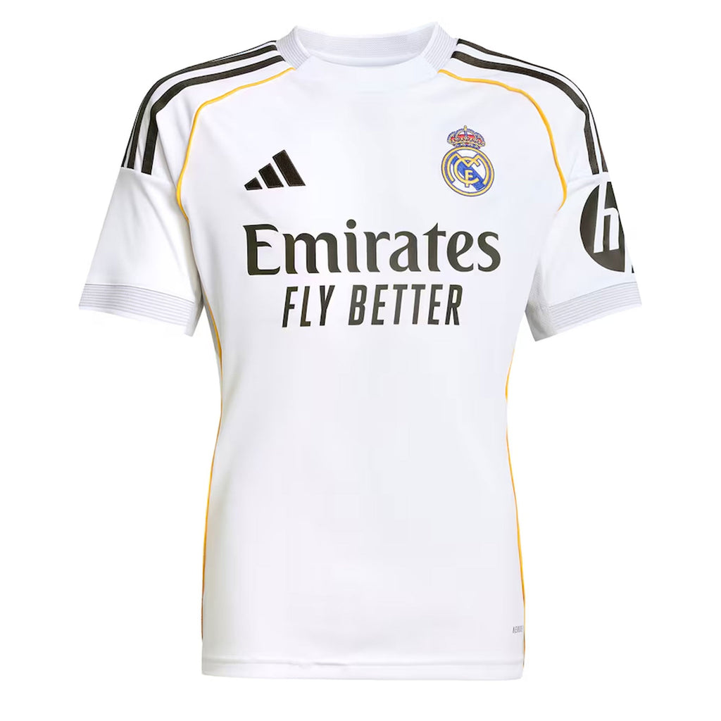 adidas Real Madrid Kids Home Stadium 2025/26 Jersey w/ Bellingham #5