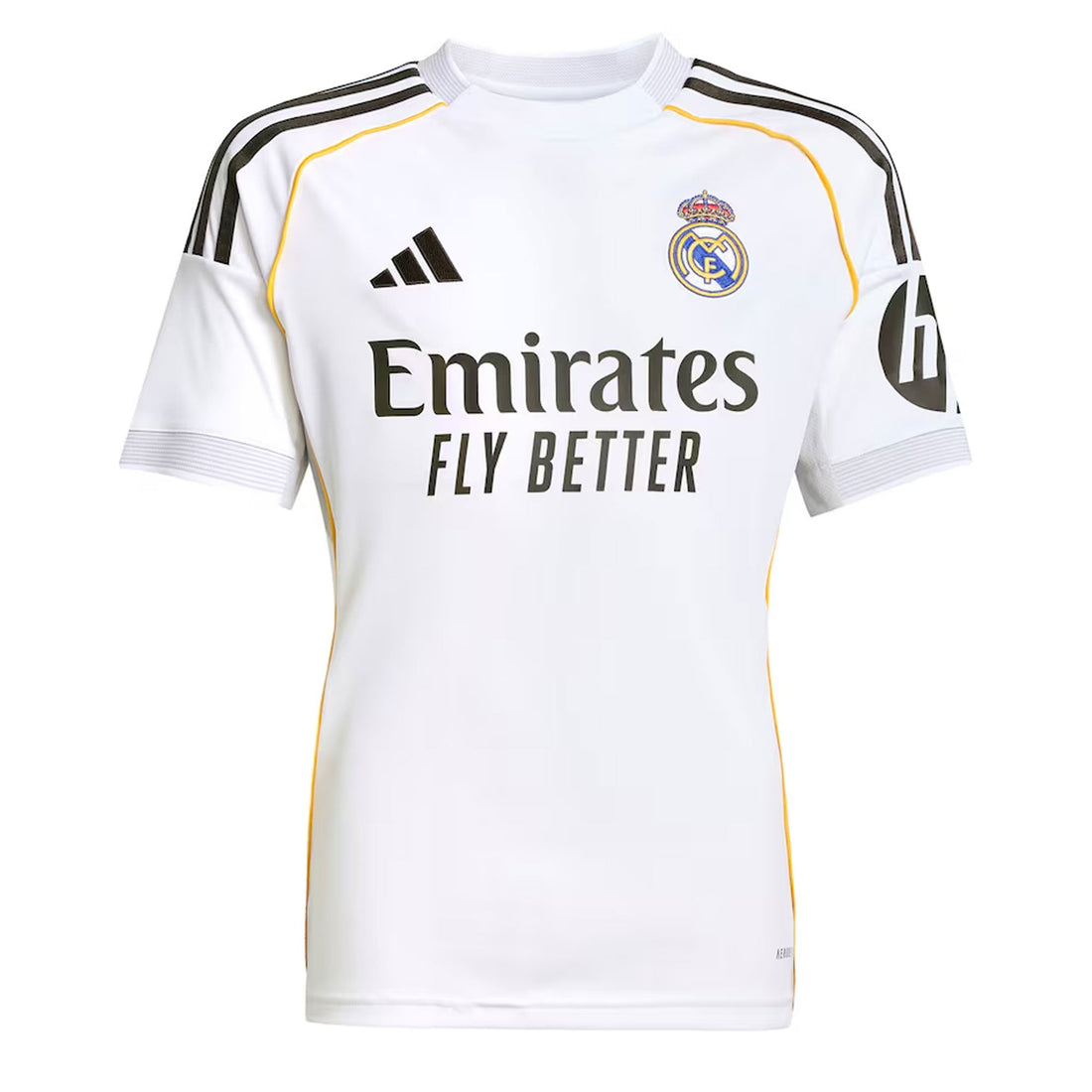 adidas Real Madrid Kids Home Stadium 2025/26 Jersey w/ Bellingham 