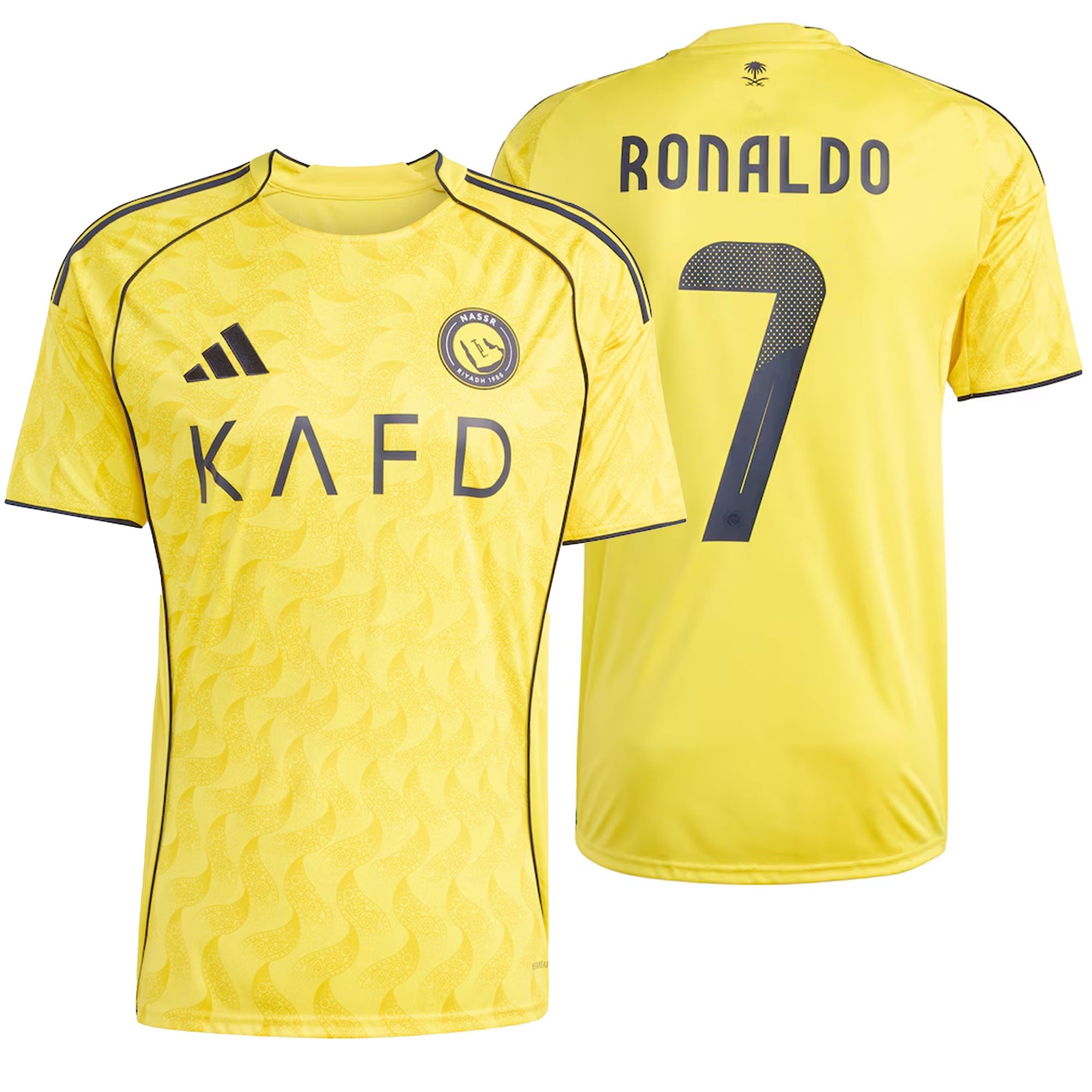 adidas Al Nassr Men's Home Stadium 2025/26 Jersey w/ Ronaldo #7