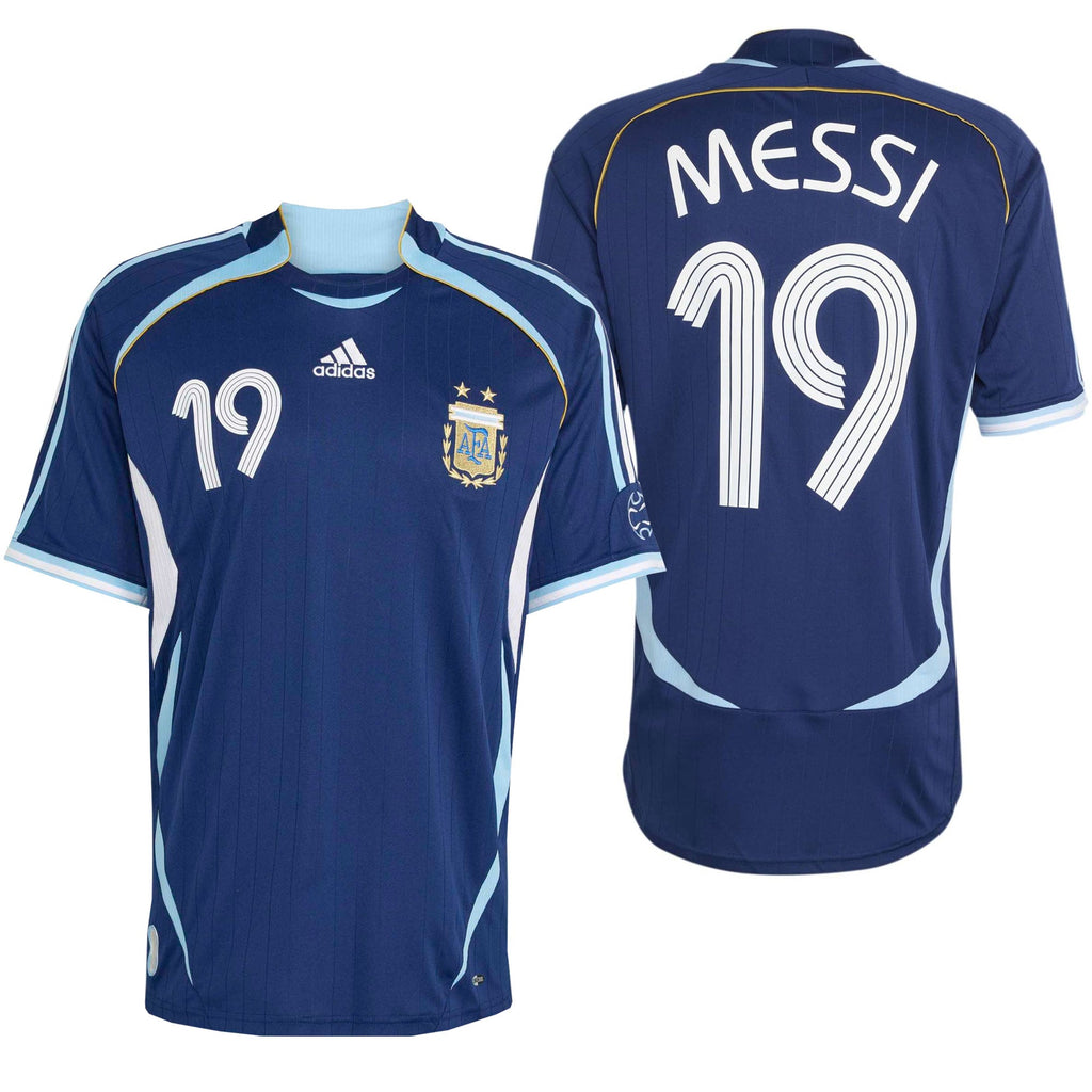 adidas Argentina Men's Away Stadium 2006 Jersey w/ Messi #19