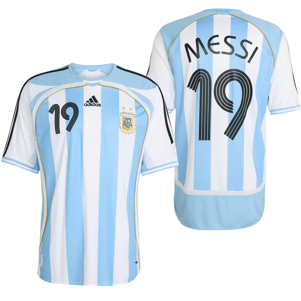 adidas Argentina Men's Home Stadium 2006 Jersey w/ Messi #19
