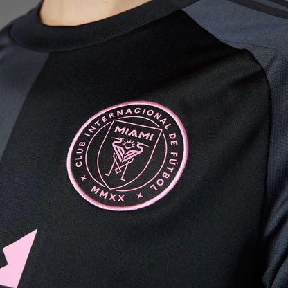 adidas Inter Miami Kids Away Stadium 2025/26 Jersey w/ Messi 