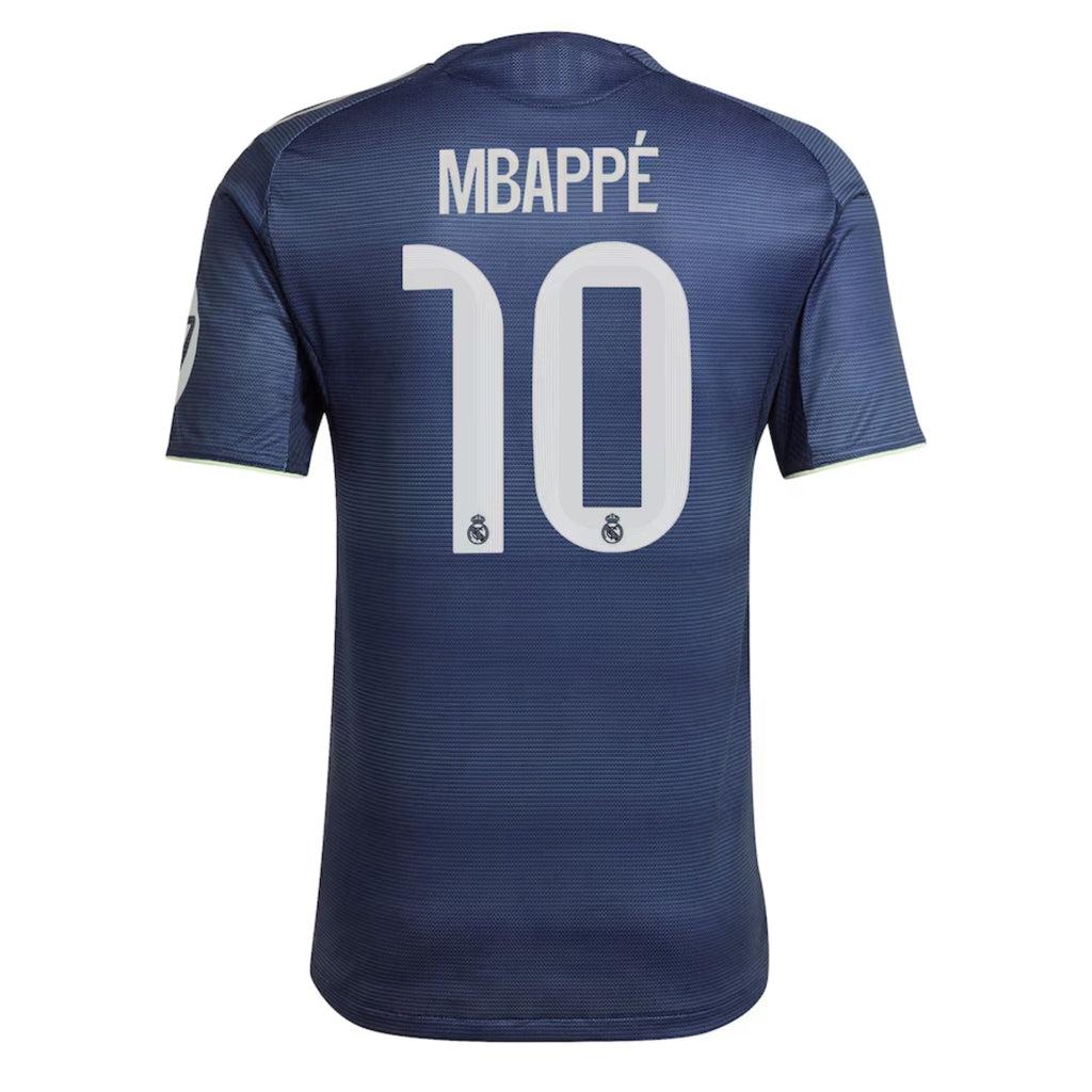 adidas Real Madrid Men's Away Authentic 2025/26 Jersey w/ Mbappe #10