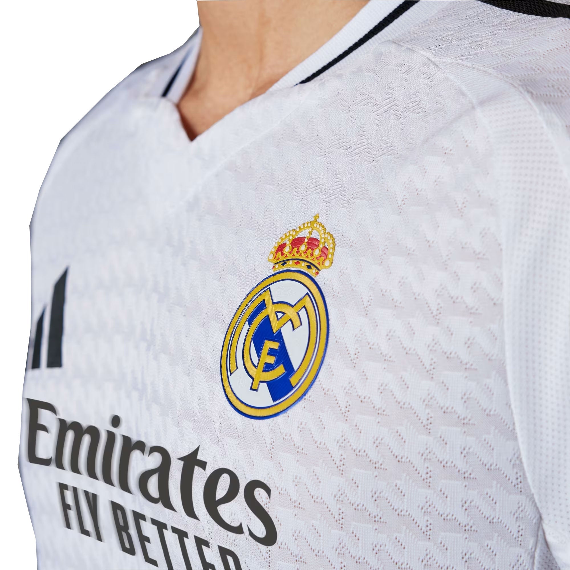 adidas Real Madrid Men's Home Authentic 2024/25 Long Sleeve Jersey