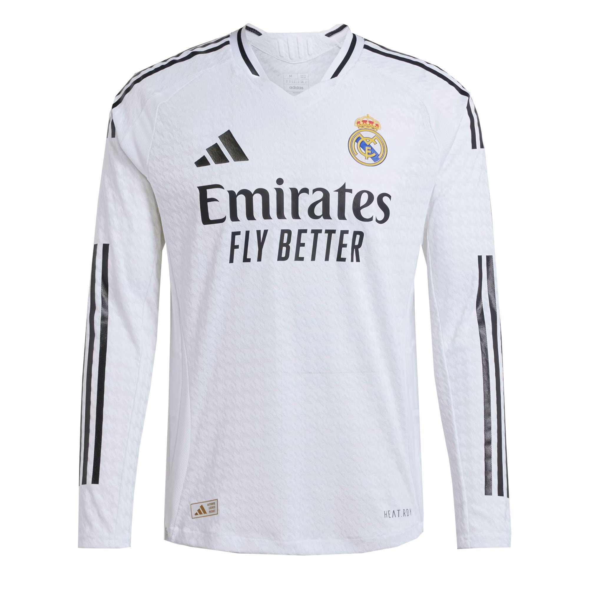 adidas Real Madrid Men's Home Authentic 2024/25 Long Sleeve Jersey