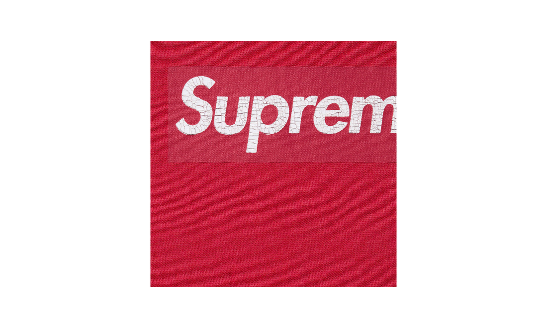 Washed Box Logo Crewneck "SS25 - Red" SU25157
