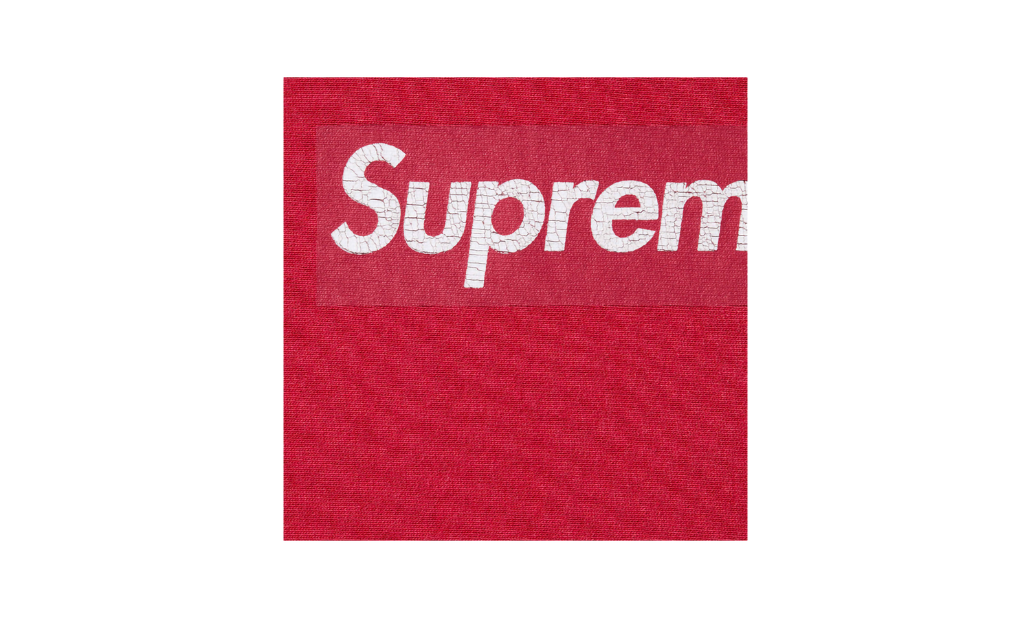 Washed Box Logo Crewneck "SS25 - Red" SU25157