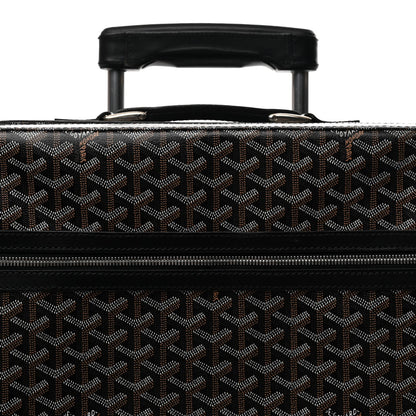 Goyardine Rolling Suitcase Trolley PM Black