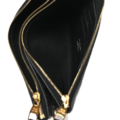 Empreinte Double Zip Pochette Black