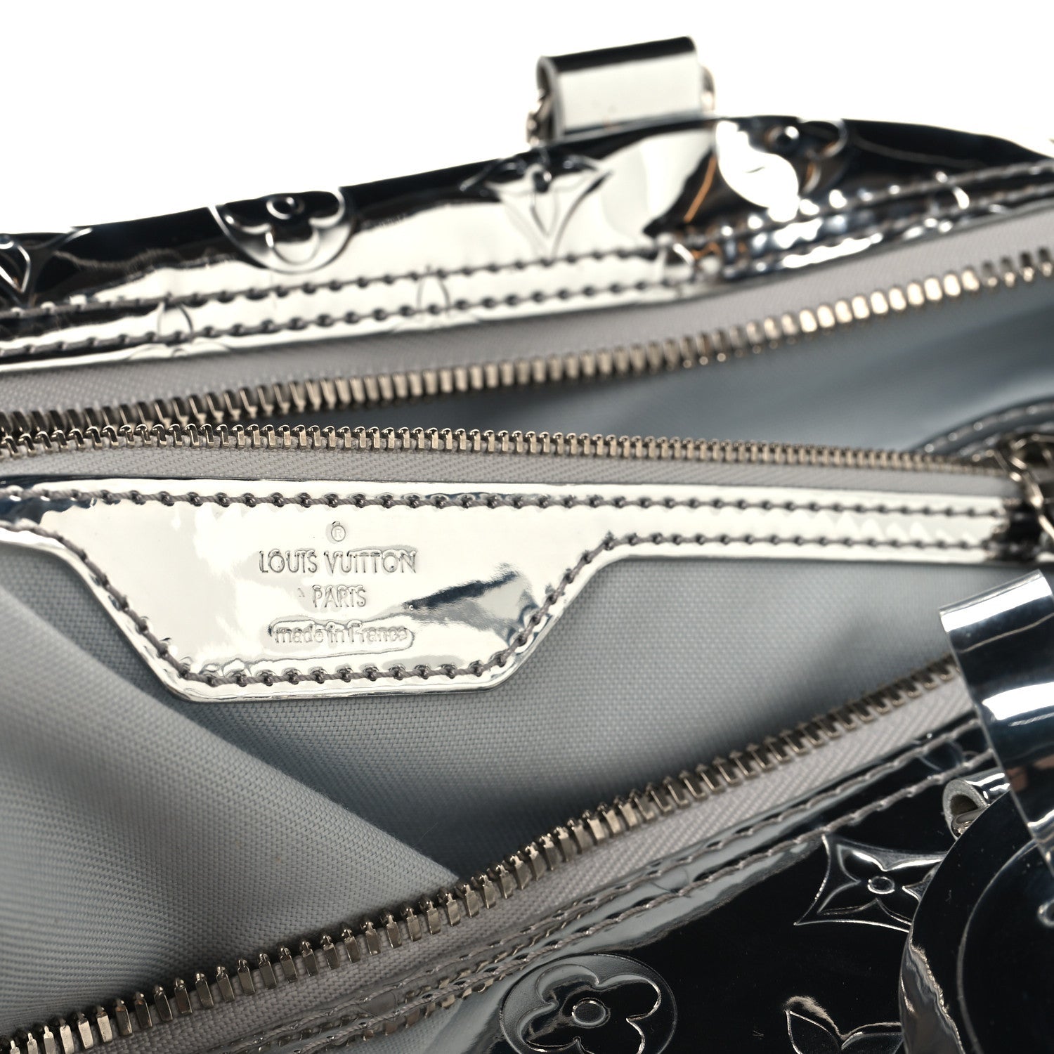 Monogram Mirror Keepall Bandouliere 45 Silver